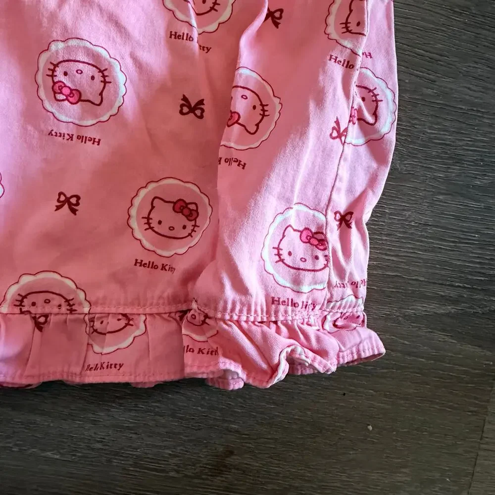Hello Kitty Girls Nightgown Dress Sleep Lounge Size 7-8 Pink
